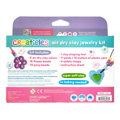 Creatibles: Air Dry Clay Jewelry Kit - Blissful Blooms