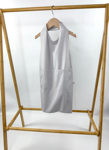 Tivi Armor - a cross-back, waterproof apron crafted from bamboo fabric