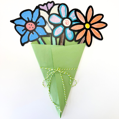Color Your Way: Flower Edition Cardstock Cut-outs