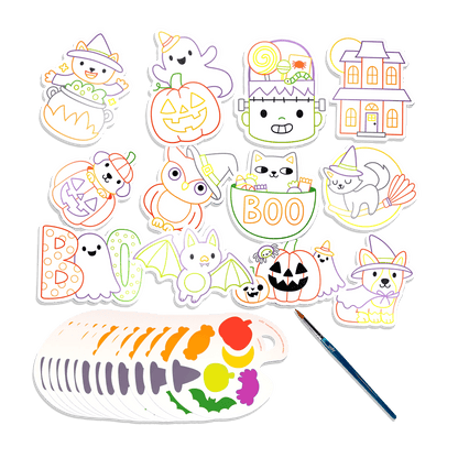 Playful Painters Easy Watercolor Painting Kit - Trick or Treat