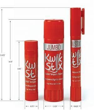 KwikStix Tempera Paint - 12 Classic Colors