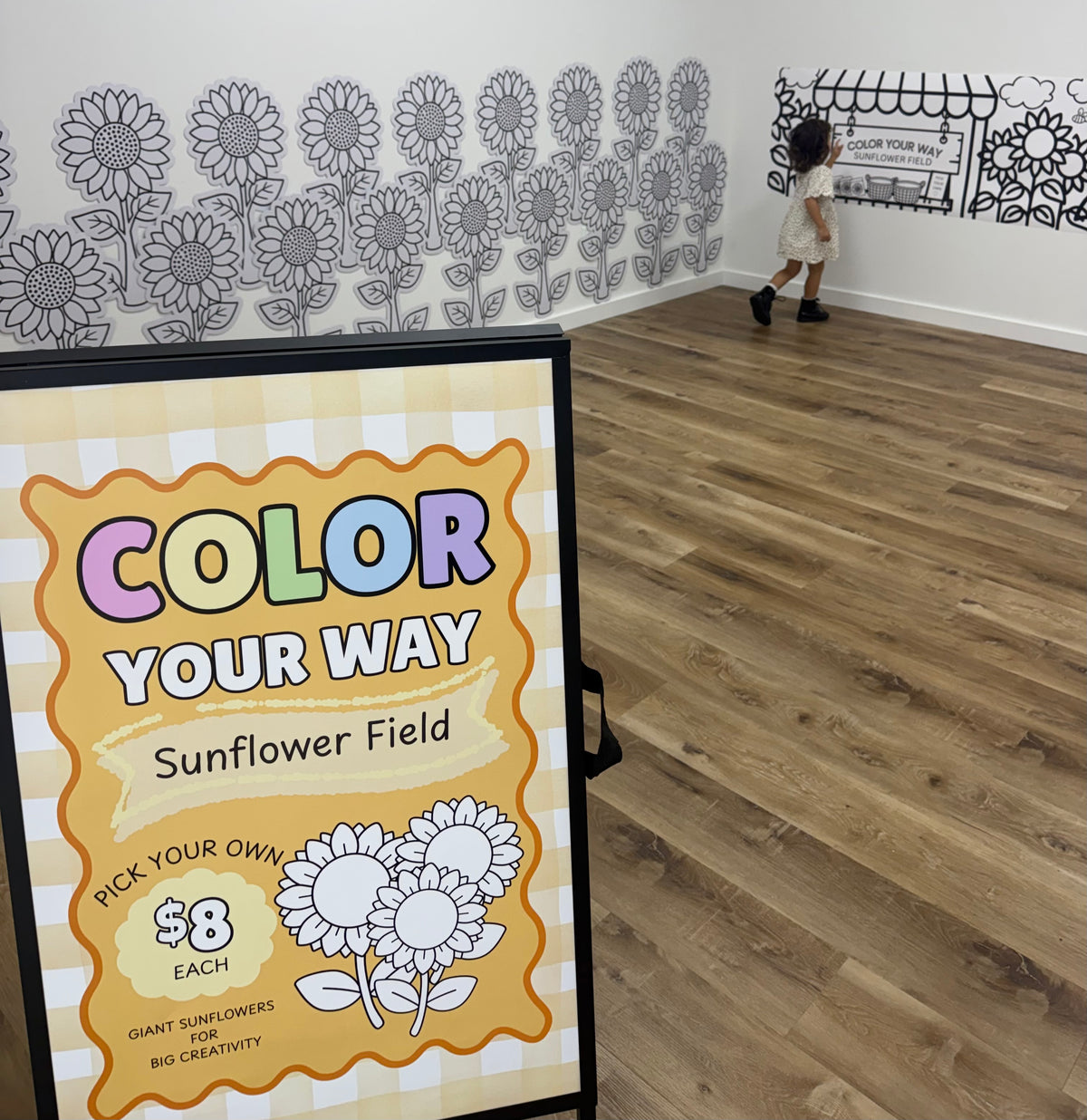 Sunflower Field Banner | Pretend Play | Digital Download
