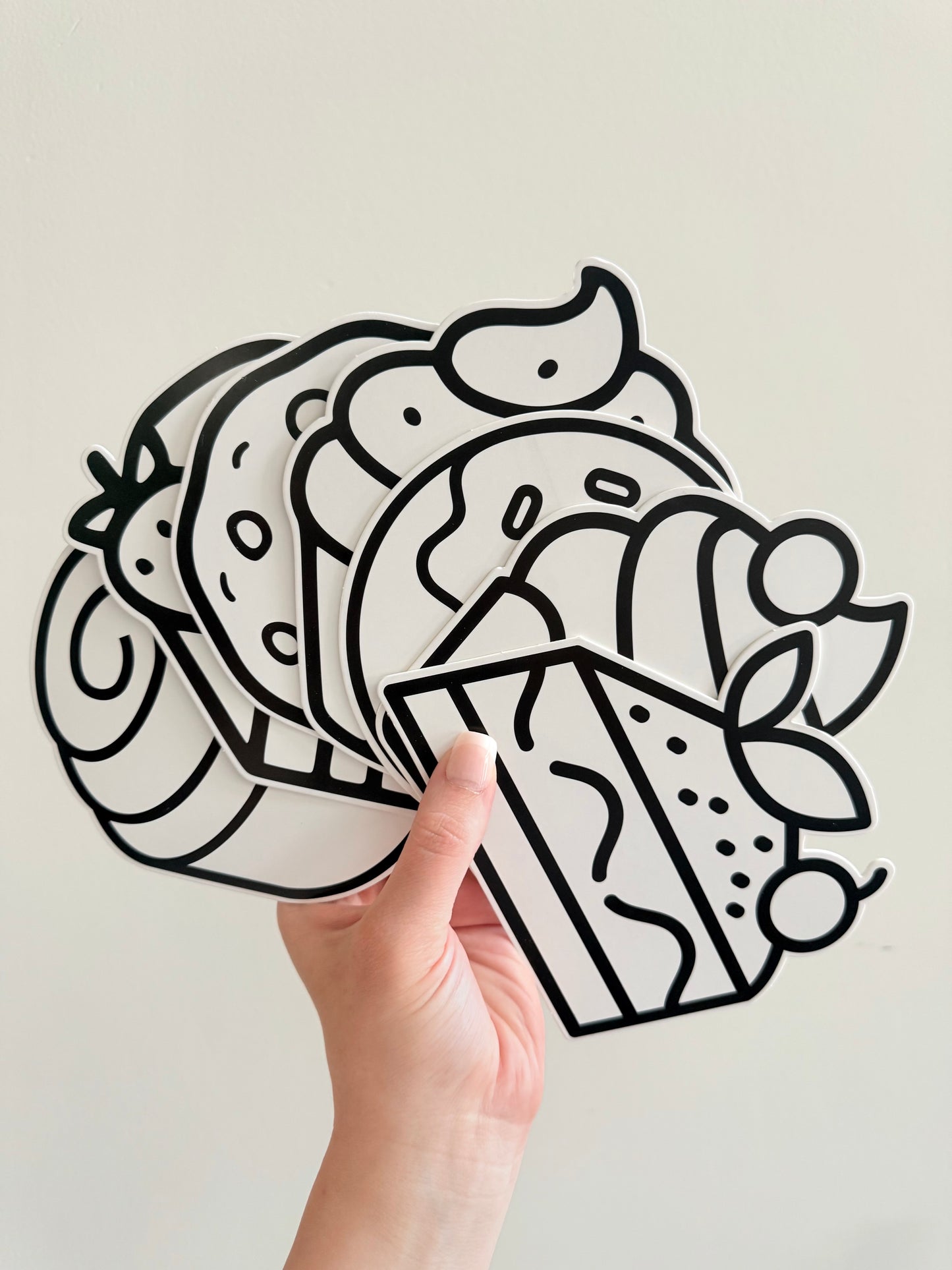 Color Your Way: Bakery Edition Cardstock Cut-outs