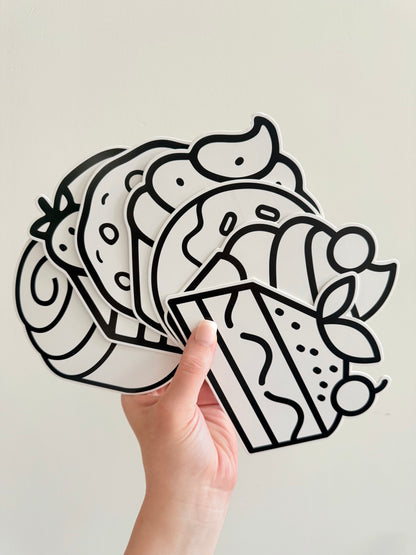 Color Your Way: Bakery Edition Cardstock Cut-outs
