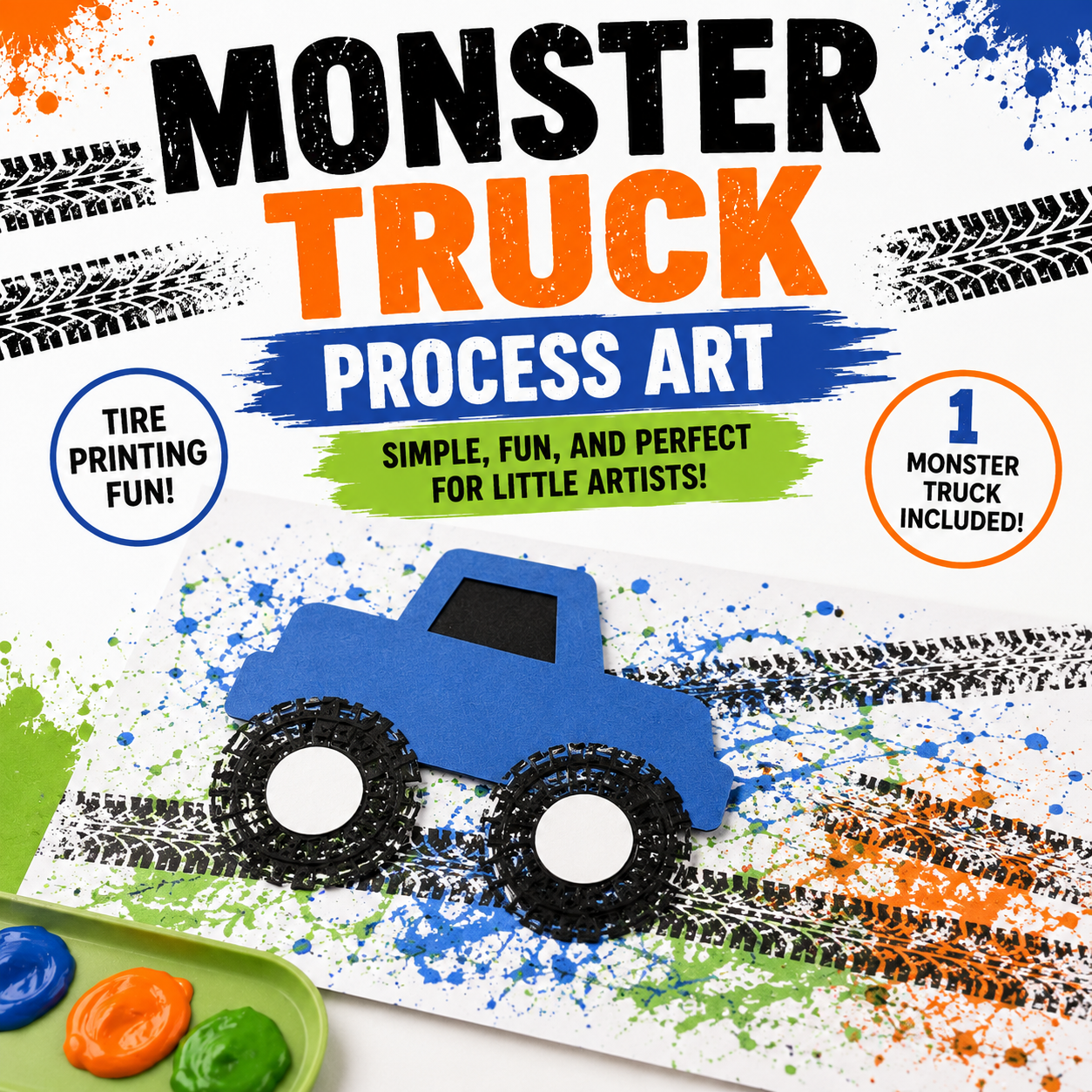 Monster Truck Process Art