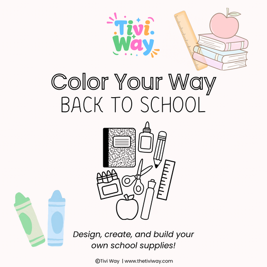 Color Your Way Back to School Template (PDF Only)