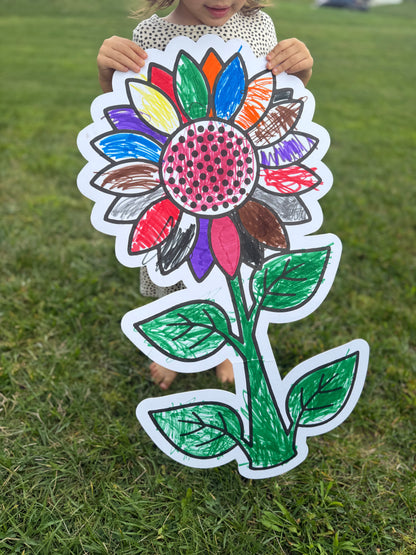 Color Your Way - Giant Sunflower
