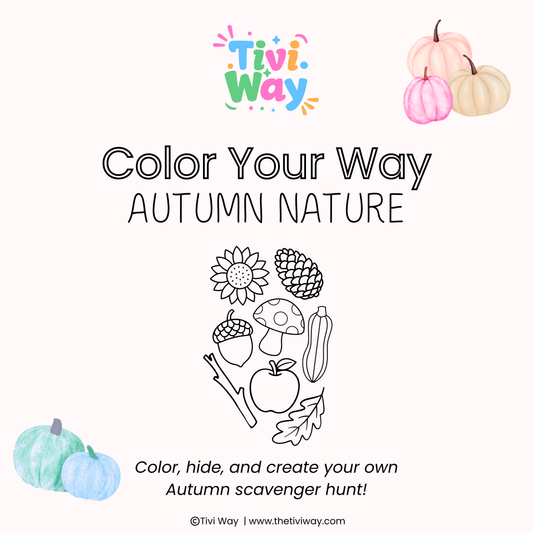 Color Your Way Autumn Nature Template (PDF Only)